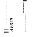 avr 20 (serv.man2) user guide / operation manual