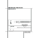 avr 230 (serv.man2) user guide / operation manual