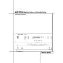 avr 3500 (serv.man10) user guide / operation manual