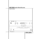 avr 3500 (serv.man2) user guide / operation manual