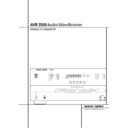 avr 3500 (serv.man8) user guide / operation manual