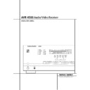 avr 4500 (serv.man5) user guide / operation manual