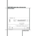 avr 8500 (serv.man13) user guide / operation manual