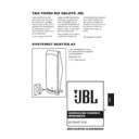 JBL SCS 300 SAT User Guide / Operation Manual