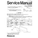 rq-sx55sg service manual changes