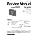 Panasonic RQ-V196 Service Manual