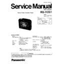 Panasonic RQ-V201GC, RQ-V201GN Service Manual