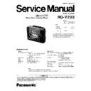 Panasonic RQ-V203 Service Manual