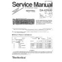 sa-ax620pc service manual simplified