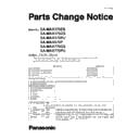Panasonic SA-MAX370EB, SA-MAX370GS, SA-MAX370PU, SA-MAX670P, SA-MAX770GS, SA-MAX770PU (serv.man3) Service Manual Parts change notice