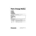 Panasonic SA-NS55P, SA-NS55E, SA-NS55EG, SA-NS55GN, SA-NS55DBEB Service Manual Parts change notice