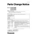 Panasonic SA-XH155EE, SA-XH155EP, SA-XH155GS, SC-XH155EE-K Service Manual Parts change notice