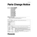 Panasonic SC-HC3DBEB, SC-HC3GN, SC-HC3P, SC-HC3PC, SC-HC4EP, SC-HC4GA, SC-HC4GT, SC-HC4GK Service Manual Parts change notice