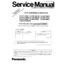 Panasonic CQ-DP728EU, CQ-DP745EUC, CQ-DP728EW, CQ-DP745EW, CQ-DP730EUC, CQ-DPX75EU, CQ-DP735EU, CQ-DPX85EU, CQ-DP738EU Service Manual Supplement