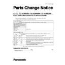 Panasonic CQ-VD5505U, CQ-VD5505N, CQ-VD5505W (serv.man2) Service Manual Parts change notice