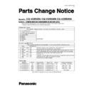Panasonic CQ-VD5505U, CQ-VD5505N, CQ-VD5505W Service Manual Parts change notice