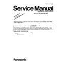 Panasonic KV-S7075C-U Service Manual Supplement