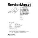 kx-ts2350cab, kx-ts2350cac, kx-ts2350cah, kx-ts2350car, kx-ts2350caw service manual