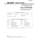 Sharp CD-DP2400H (serv.man2) Parts Guide