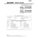 Sharp CD-E250 (serv.man2) Parts Guide