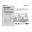 Sharp CD-MD3000 User Guide / Operation Manual