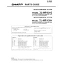 Sharp XL-HP500 Parts Guide