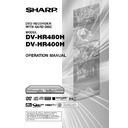 Sharp DV-HR480H (serv.man4) User Guide / Operation Manual