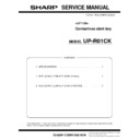 up-600, up-700 (serv.man16) service manual