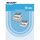 Sharp UP-600, UP-700 (serv.man27) User Guide / Operation Manual