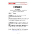 Sharp UP-600, UP-700 (serv.man57) Technical Bulletin