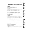 up-600, up-700 (serv.man80) technical bulletin