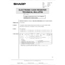 Sharp XE-A110 (serv.man4) Technical Bulletin