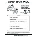 Sharp XE-A203 (serv.man5) Service Manual