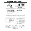 Sharp XE-A203 (serv.man6) Parts Guide