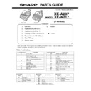 Sharp XE-A207 (serv.man4) Parts Guide
