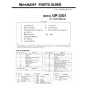 Sharp UP-3301 (serv.man11) Parts Guide