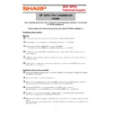 Sharp UP-X200 (serv.man36) Technical Bulletin