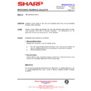 Sharp R-2V11 (serv.man3) Technical Bulletin