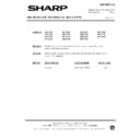 Sharp R-730AM (serv.man17) Technical Bulletin