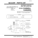 Sharp R-899SL (serv.man13) Parts Guide