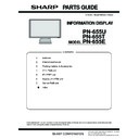 Sharp PN-655E (serv.man4) Parts Guide