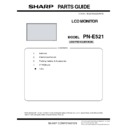 Sharp PN-E521 (serv.man4) Parts Guide