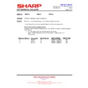 Sharp PN-V600 (serv.man12) Technical Bulletin