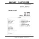 Sharp AL-1644 (serv.man15) Parts Guide