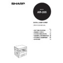 Sharp AR-205 (serv.man26) User Guide / Operation Manual