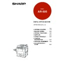 ar-505 (serv.man15) user guide / operation manual