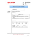 Sharp AR-FR11U (serv.man5) Technical Bulletin