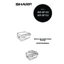 Sharp AR-M150 (serv.man6) User Guide / Operation Manual