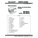 Sharp AR-M201 (serv.man9) Parts Guide