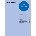 Sharp AR-PB8 (serv.man11) User Guide / Operation Manual